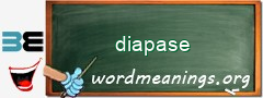 WordMeaning blackboard for diapase